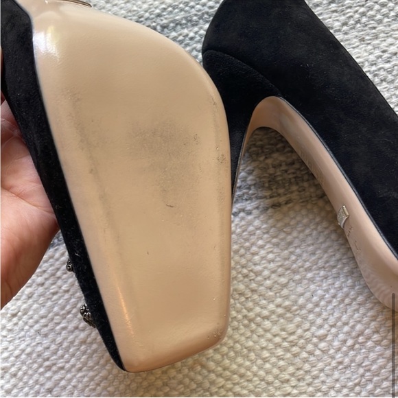 ⚡️Gucci Dionysus Square Toe Suede Leather Crystal Heels - Picture 9 of 10